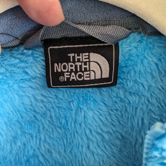 The North Face Osito Women's Jacket Sz Small Turquoise Blue full zipper A2 - Picture 4 of 9